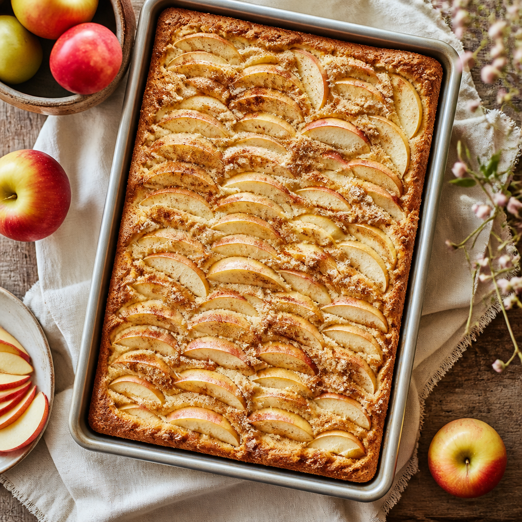 German Apple Sheet Cake