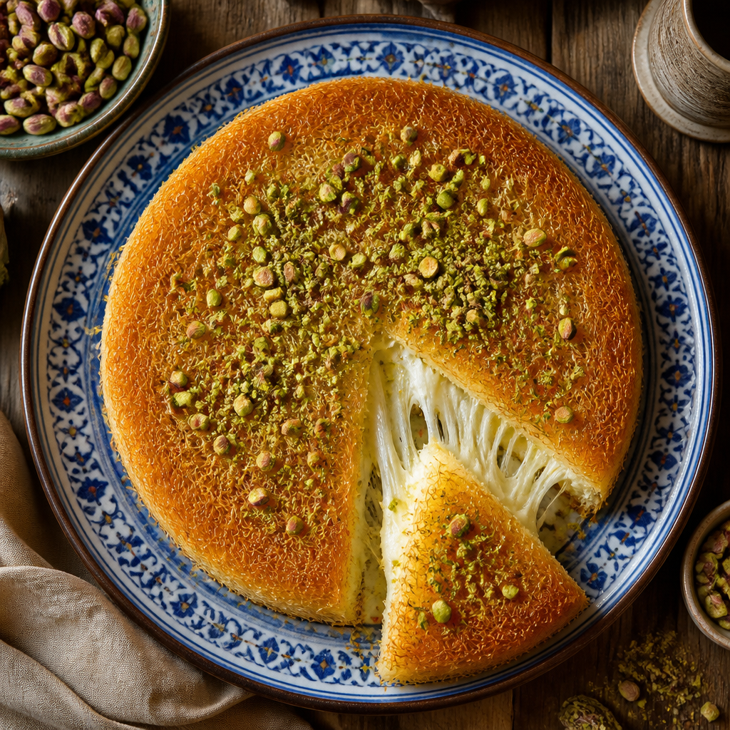 Crispy Nabulsi Cheese Knafeh