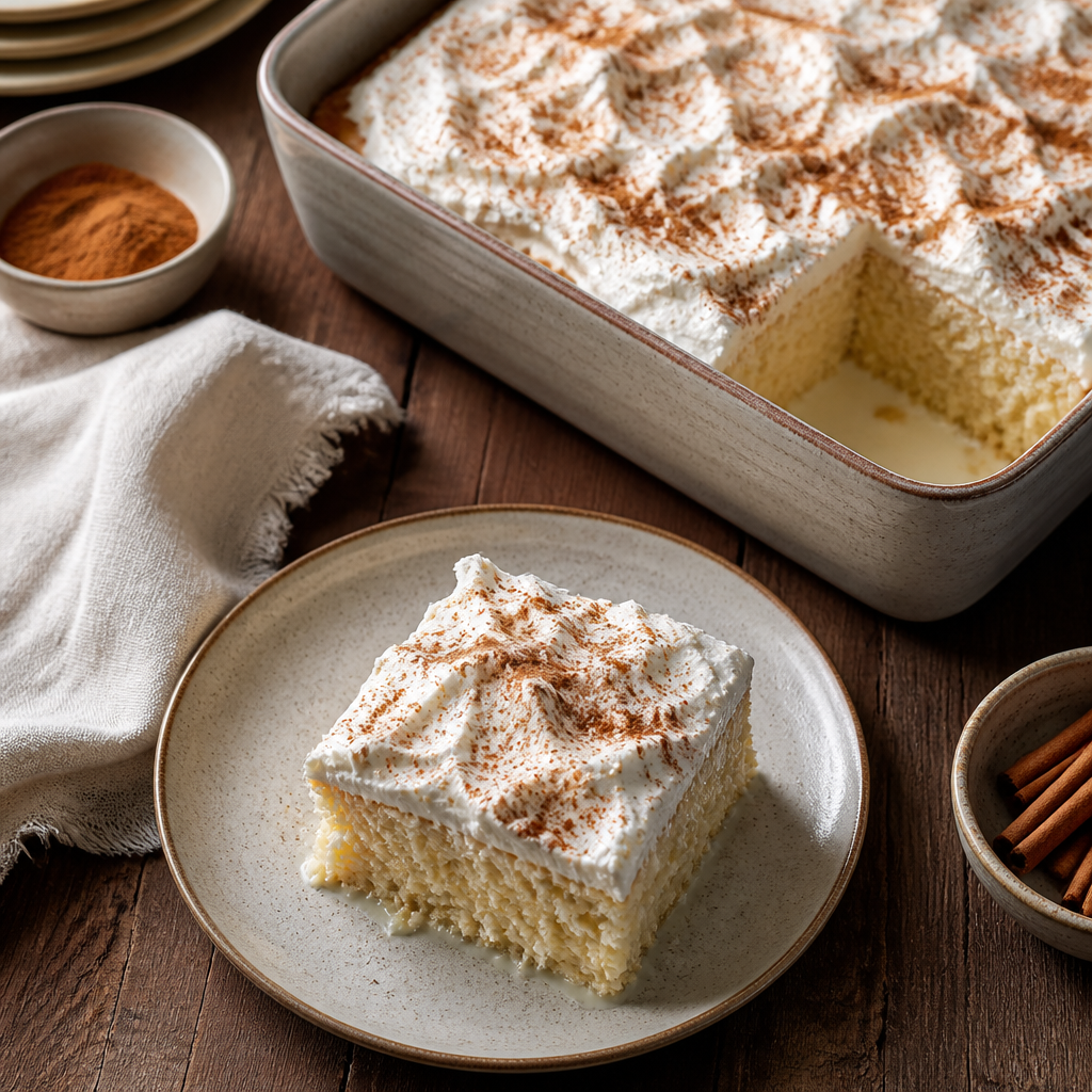 Easy Tres Leches Cake with a Light Sponge