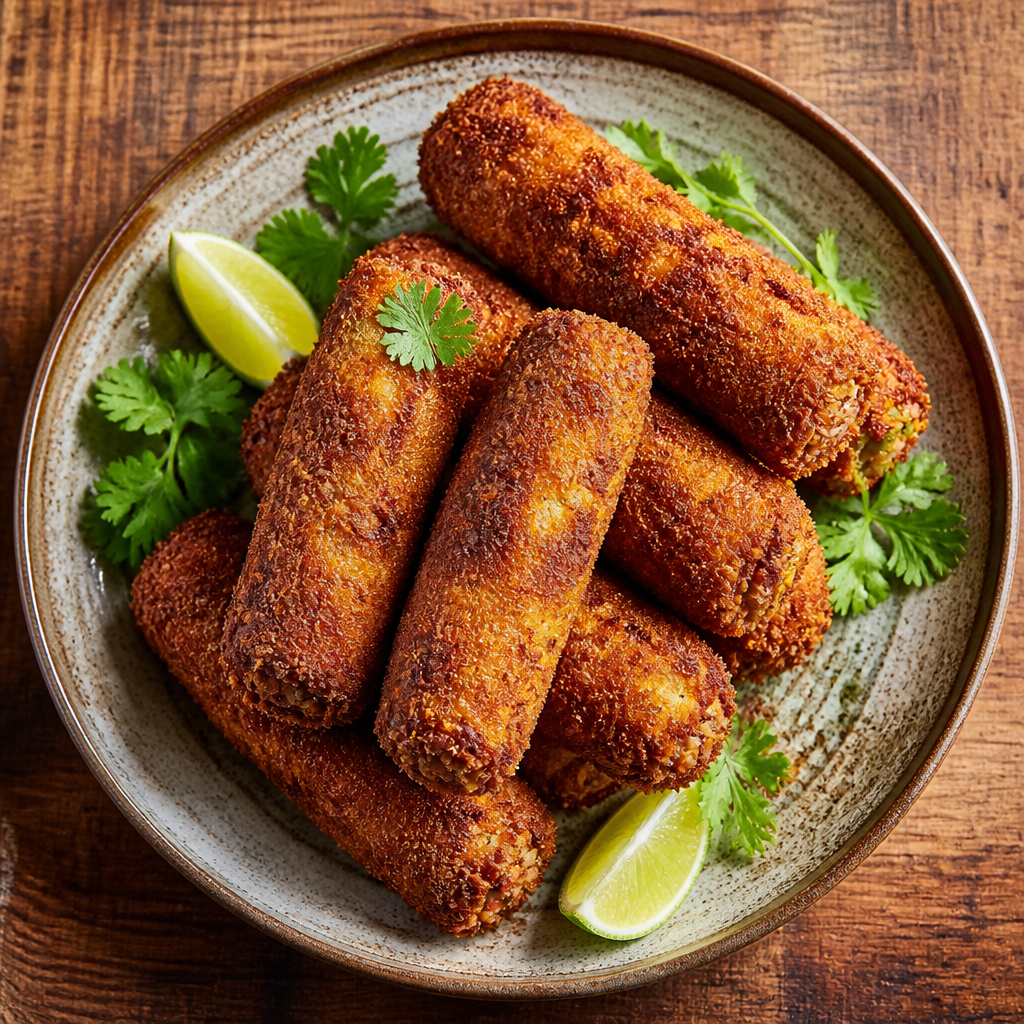 Goan Beef Brinholas (Spiced Meat Croquettes)