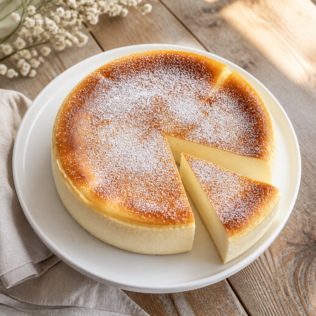 Creamy Crustless German Cheesecake