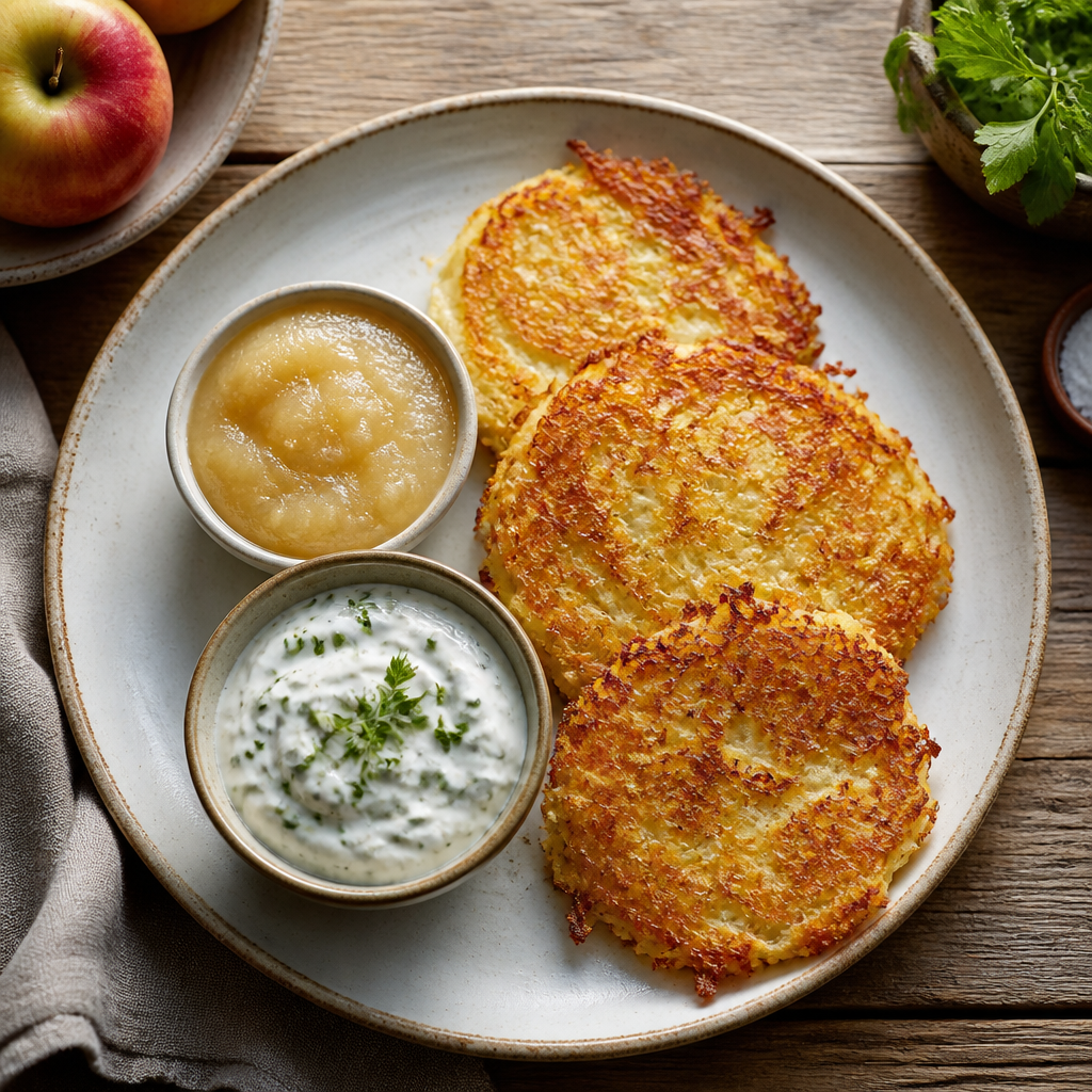 Galettes de pommes de terre croustillantes et dorées