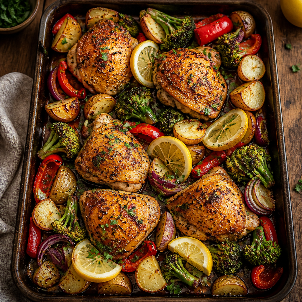 Easy Gluten-Free Chicken and Vegetable Sheet-Pan Dinner