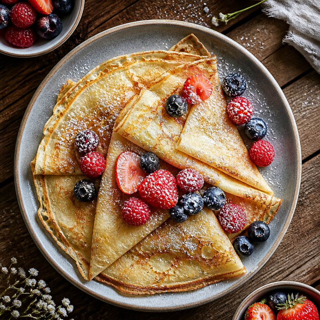 Crepes sin gluten fáciles y tiernas