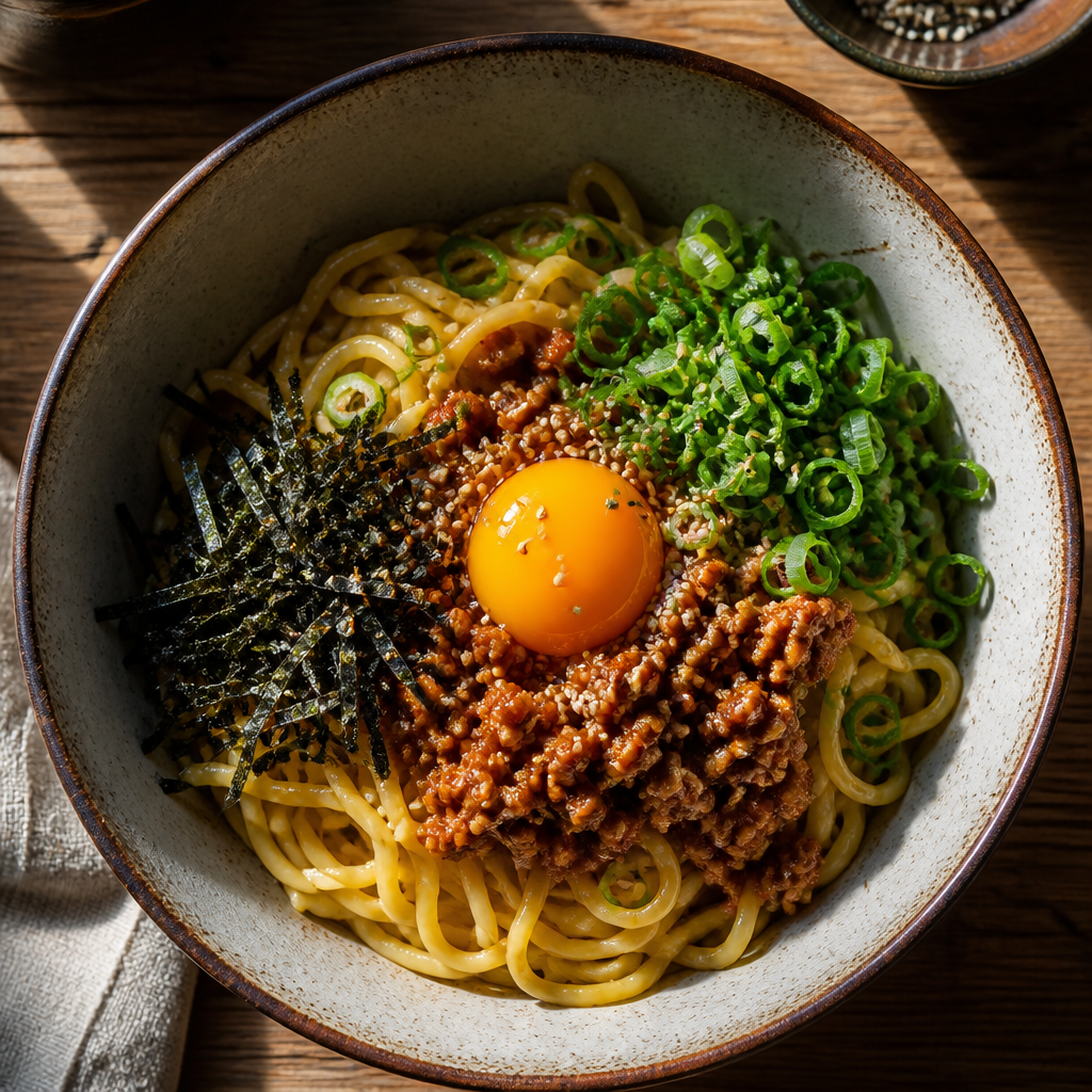 Mazesoba : recette facile au porc haché